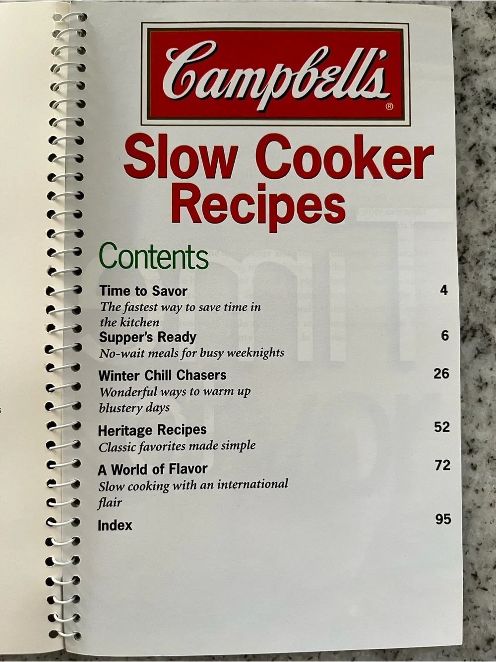 Campbell’s Recipe Book Lot of 3 Spiral Cookbooks Casseroles Slow Cooker 4 Ingred